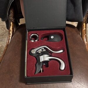 Bonjour Silver Wine Opener Set